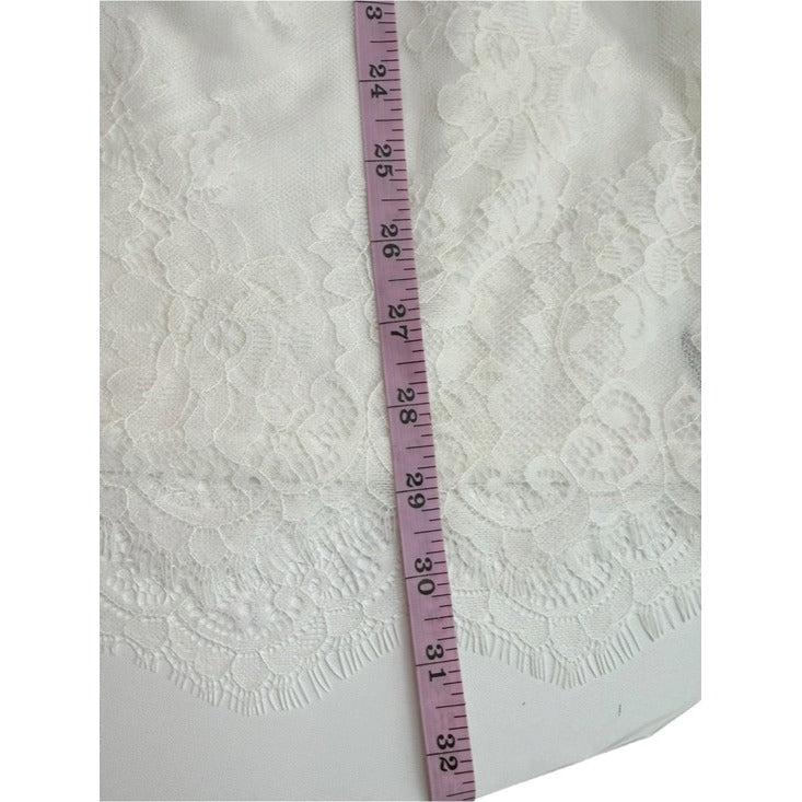 Tulsrosa NWT White Lace Off Shoulder Mini Dress Size L