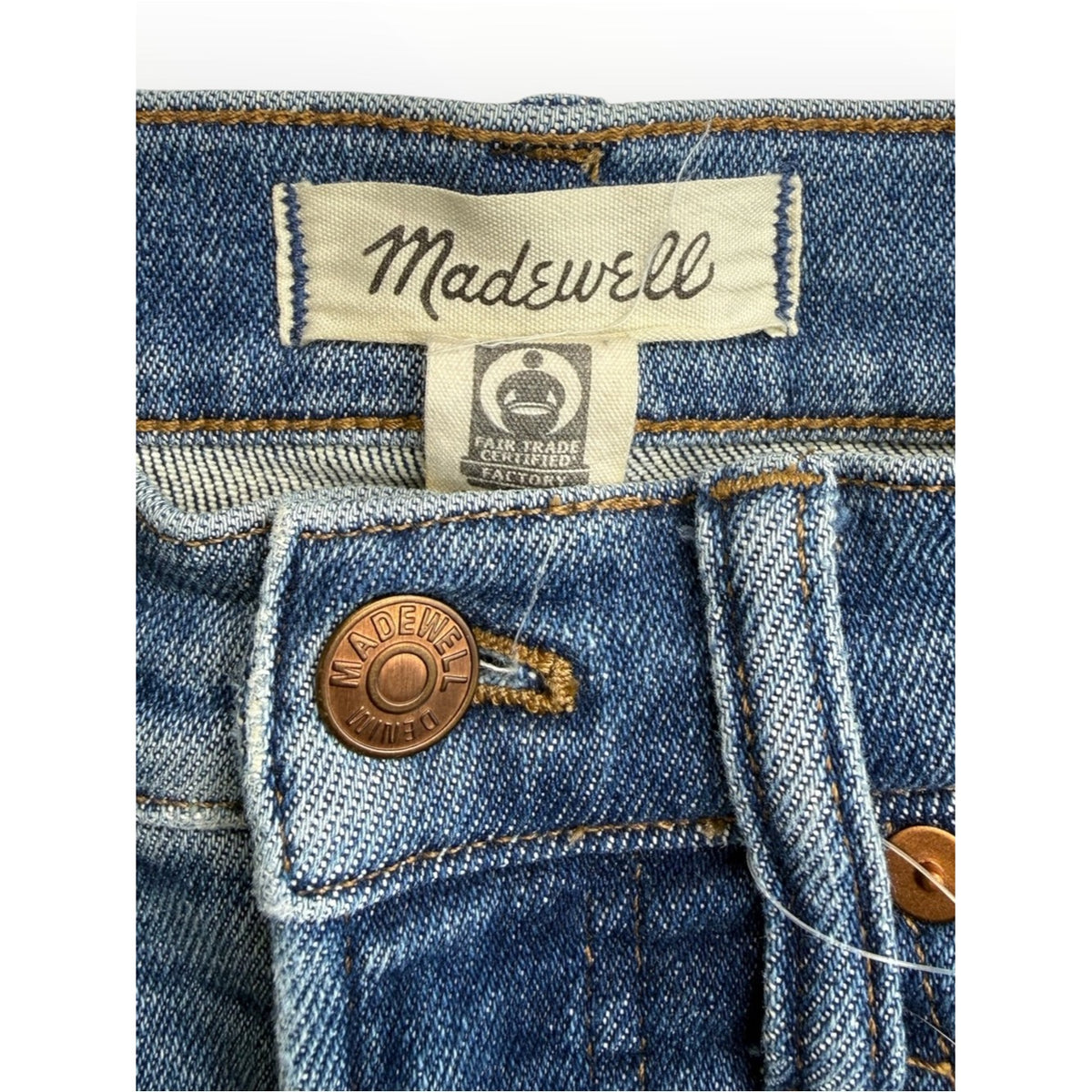 Madewell The Perfect Vintage Jean High Rise Blue Slim Straight Size 23
