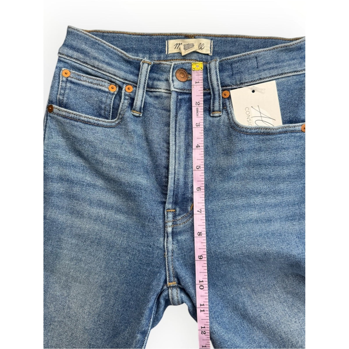 Madewell The Perfect Vintage Jean High Rise Blue Slim Straight Size 23