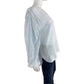Emily McCarthy Blue Striped Lolli Top Size M