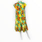 Colorful Pinch Women's Tiered Midi Dress Size S