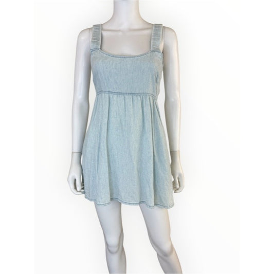 Show Me Your Mumu Tana Babydoll Dress in Shore Chambray Size S