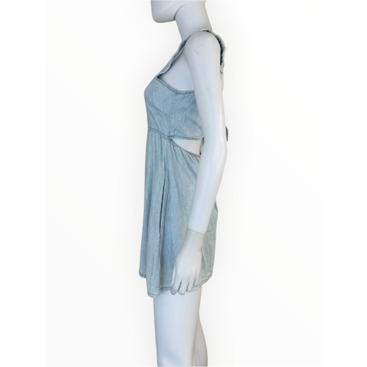 Show Me Your Mumu Tana Babydoll Dress in Shore Chambray Size S