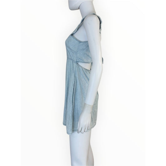 Show Me Your Mumu Tana Babydoll Dress in Shore Chambray Size S