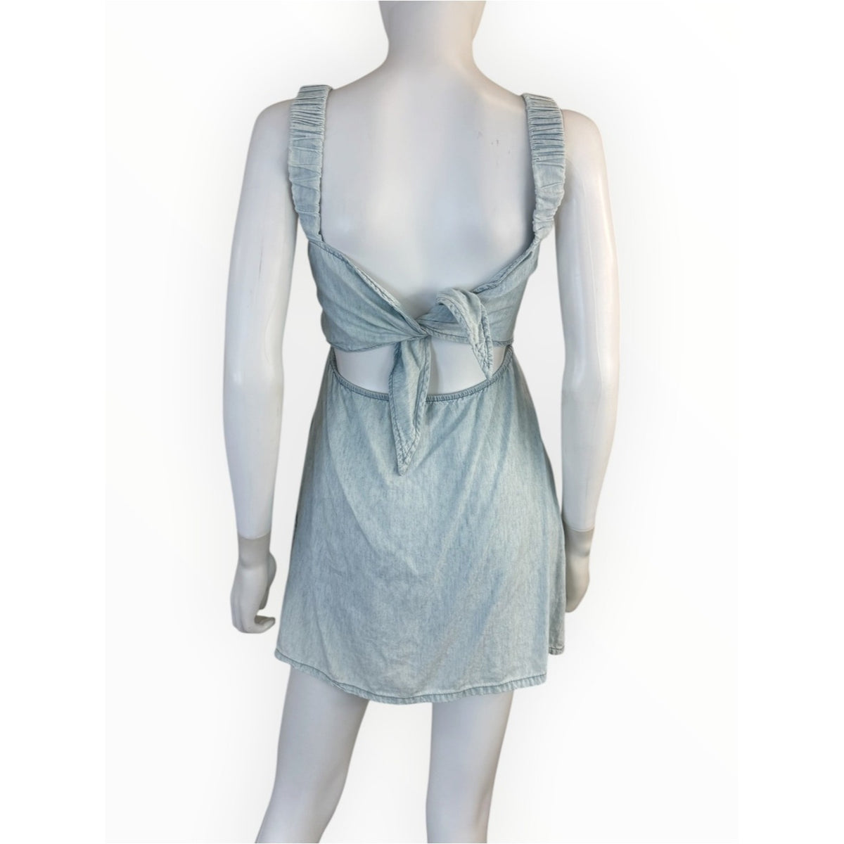 Show Me Your Mumu Tana Babydoll Dress in Shore Chambray Size S