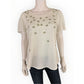 Chico's NWT Embellished Flutter Sleeve Tee Size L