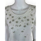 Chico's NWT Embellished Flutter Sleeve Tee Size L