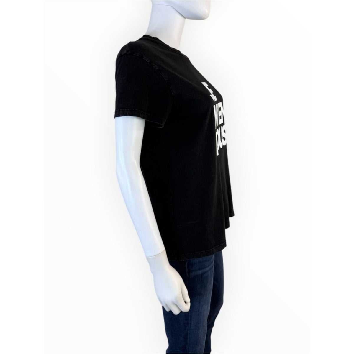Zadig & Voltaire Black Zoe / Je M'en Fous T-Shirt Size S