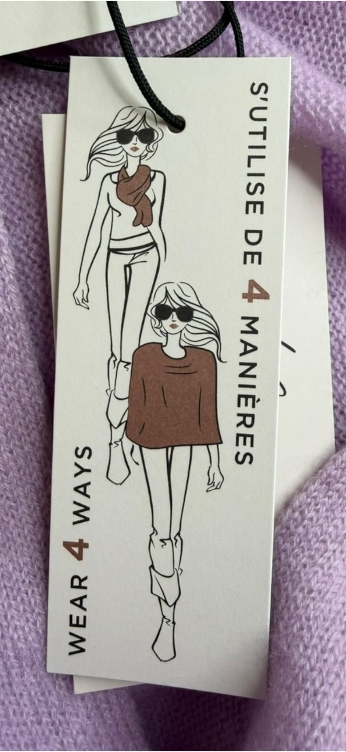 Rachel Zoe NWT Lilac 100% Cashmere Poncho Size O/S