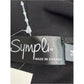 Sympli Black Sleeveless Cowl Neck Split Back Swing Tank Size 14