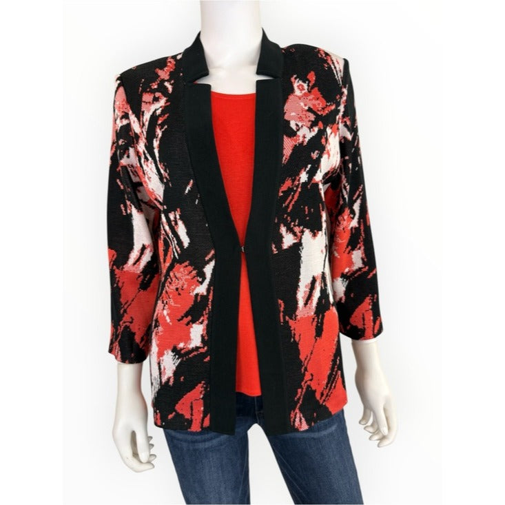 MING WANG Abstract Sweater Set Size S
