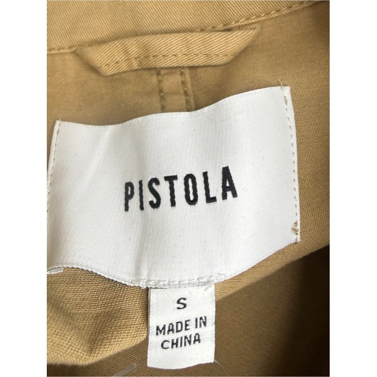 PISTOLA Tan 100% Cotton Grover Field Utility Jumpsuit Size S