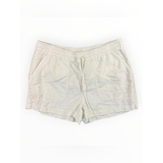 J.Crew White Seaside Short in Linen Blend Size S