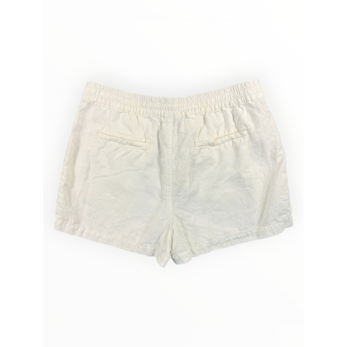 J.Crew White Seaside Short in Linen Blend Size S