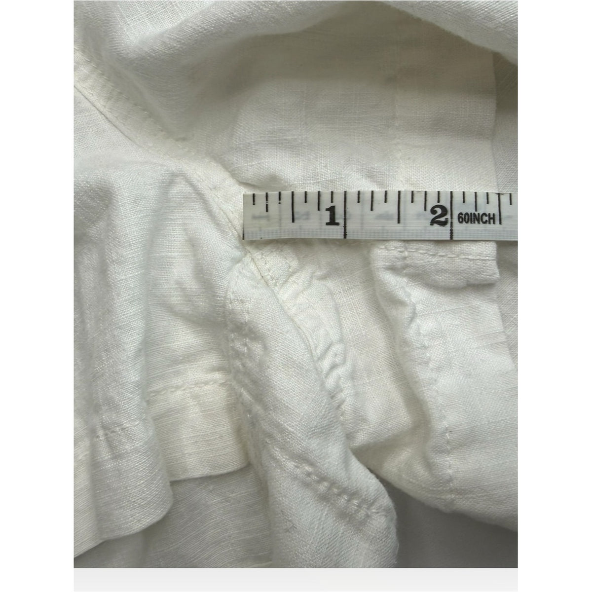 J.Crew White Seaside Short in Linen Blend Size S