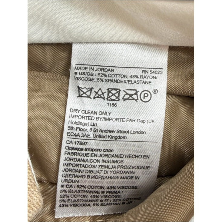 Banana Republic Brown Sloan Fit Ankle Pants Size 0