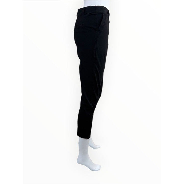 Frank & Eileen Black Pull-on Cropped Stretch Pants Size M
