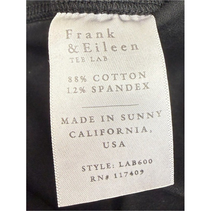 Frank & Eileen Black Pull-on Cropped Stretch Pants Size M