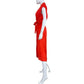 Maeve NWT Red Satin Open Back Midi Wrap Dress Size XSP