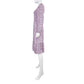 Lost + Wander Purple Floral Smocked Long Sleeve Dress With Lace Trim Size Small