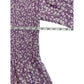 Lost + Wander Purple Floral Smocked Long Sleeve Dress With Lace Trim Size Small