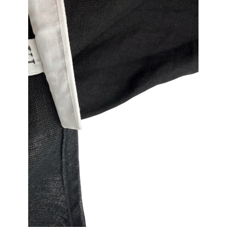 BRYN Walker Black 100% Linen Top Size XL