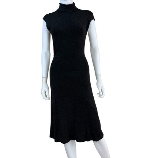 Diane von Furstenberg Gray Knit Midi Dress Size 8