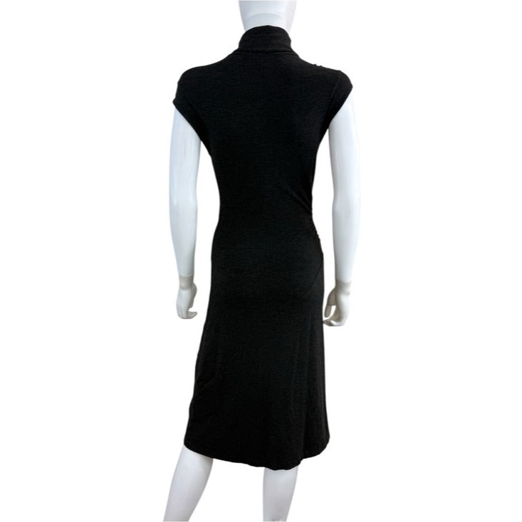 Diane von Furstenberg Gray Knit Midi Dress Size 8