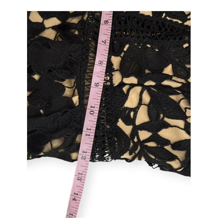 Romeo & Juliet Couture NWT Black Lace Cocktail Dress Size S