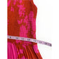 Abel the Label Pink Floral Print Angelica Tiered Maxi Dress Size XS