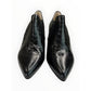 INEZ NWOT Black Marisol 70 Croco Embossed Leather Bootie Size 7.5