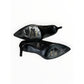 INEZ NWOT Black Marisol 70 Croco Embossed Leather Bootie Size 7.5