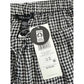 Eileen Fisher NWT Black Gingham Check Organic Cotton Pants Size M