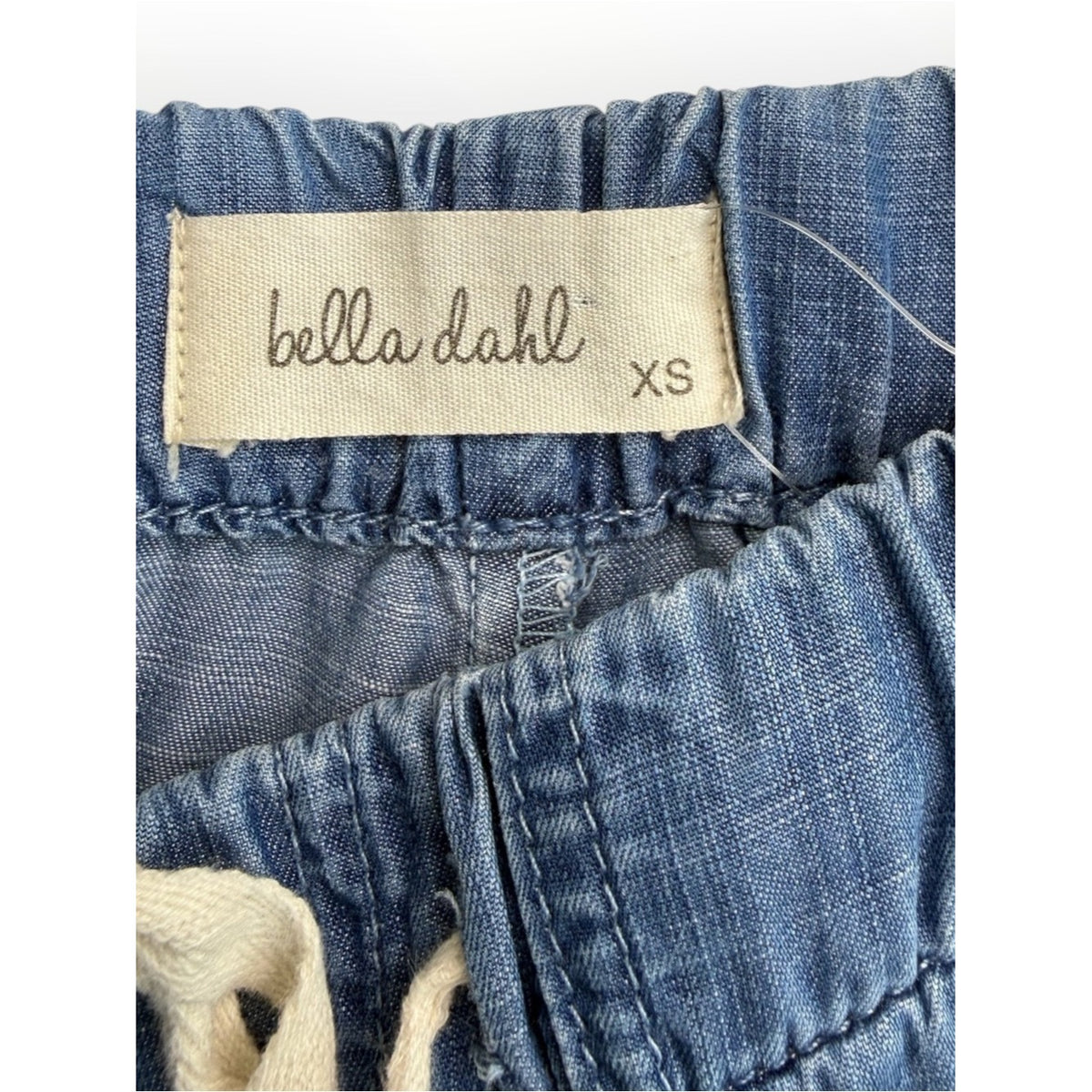 Bella Dahl Blue Chambray Pull-on Shorts Size XS