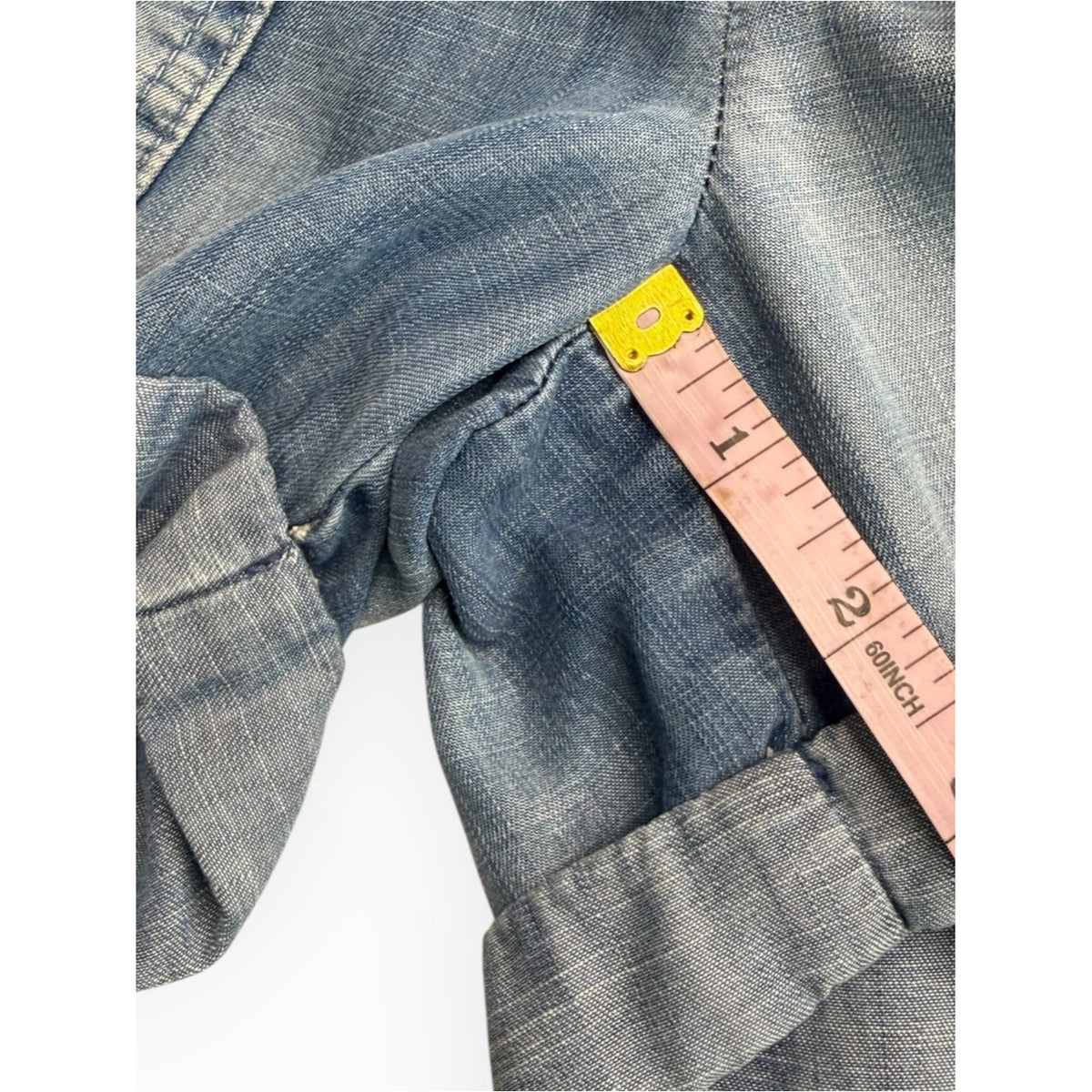 Bella Dahl Blue Chambray Pull-on Shorts Size XS