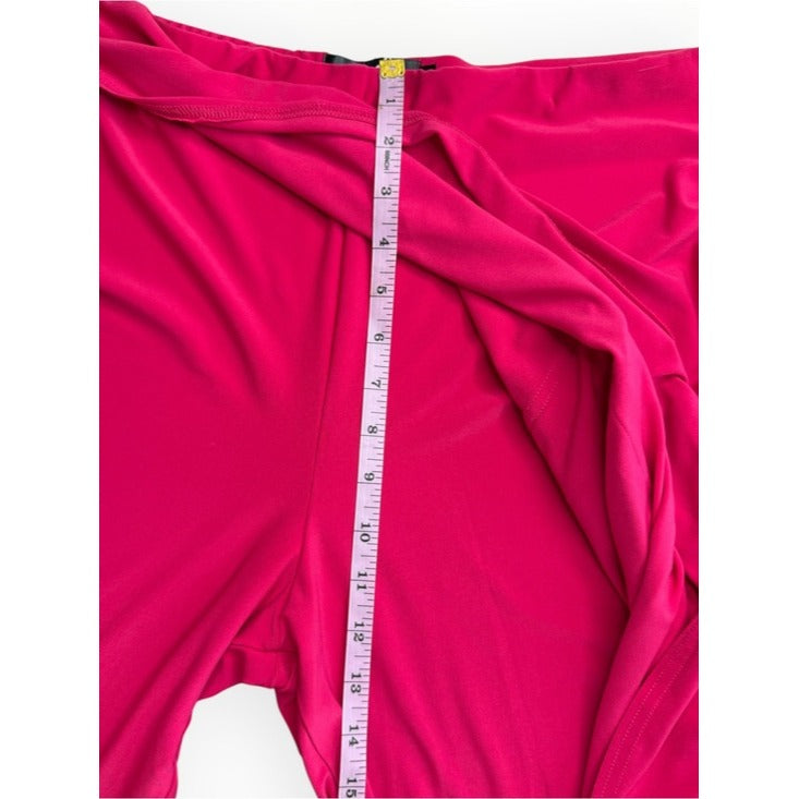 Sympli Pink Asymmetric Wrap-style Overlay Layer Pants Size 14