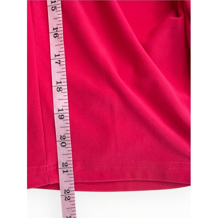 Sympli Pink Asymmetric Wrap-style Overlay Layer Pants Size 14