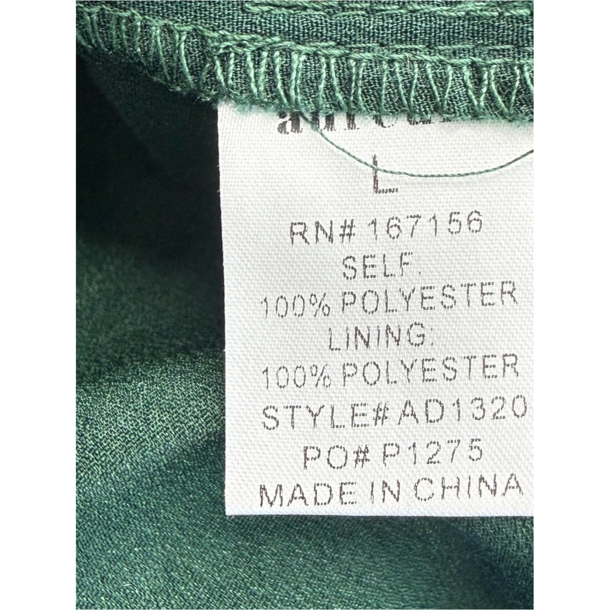 Aureum Green Plaid Smocked Tiered Maxi Dress Size L