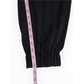 MILLY Black 100% Silk Cropped Joggers Size S
