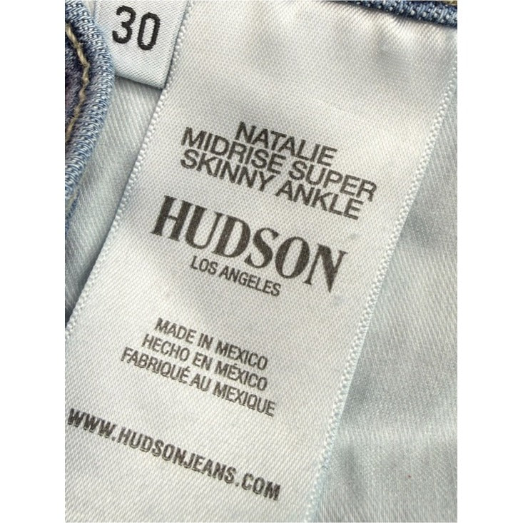 HUDSON Natalie Midrise Ankle Super Skinny Jeans Size 30