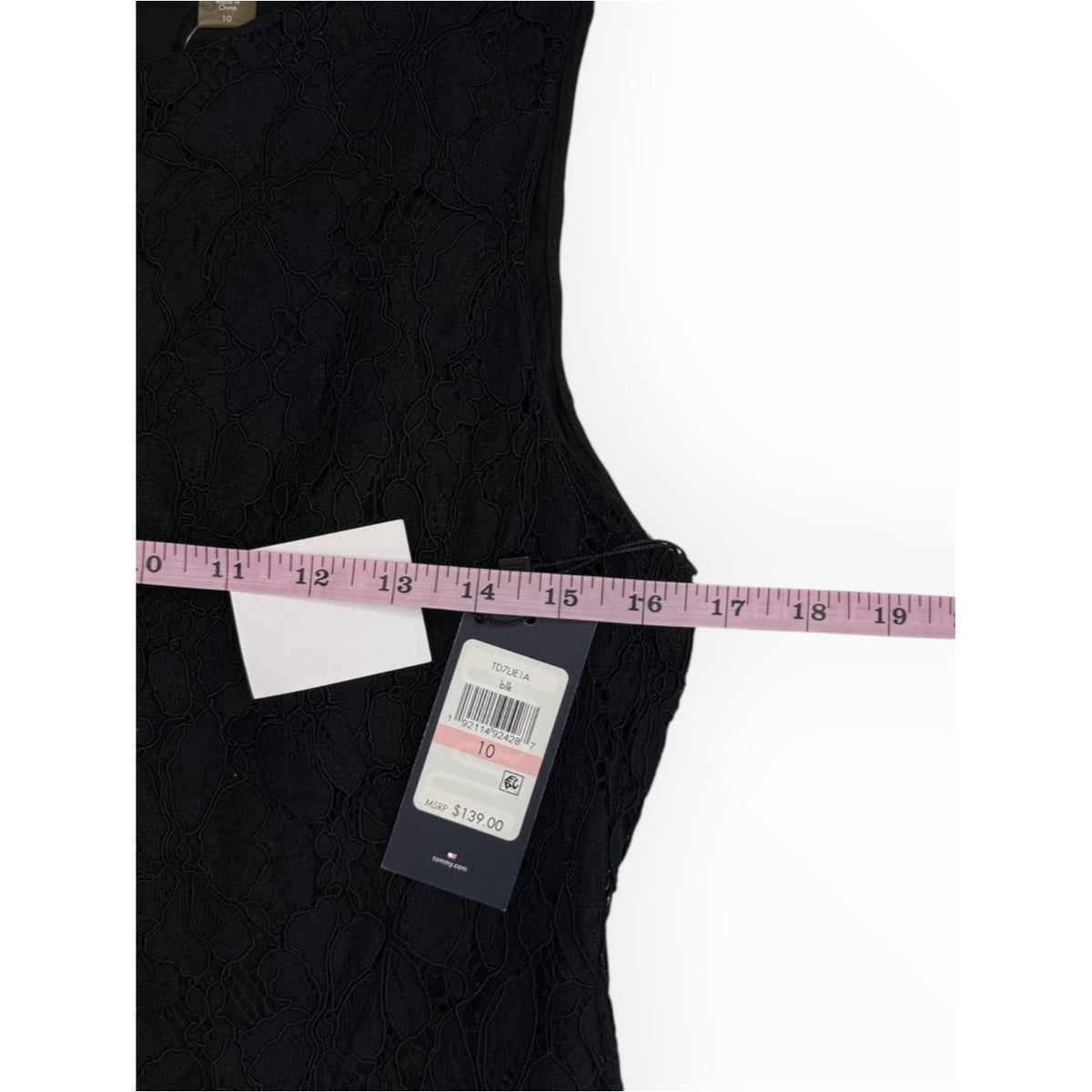 Tommy Hilfiger NWT Black Lace Cocktail Dress Size 10