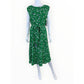 LRL NWT Green Floral Print Midi Dress Size 10