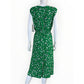LRL NWT Green Floral Print Midi Dress Size 10