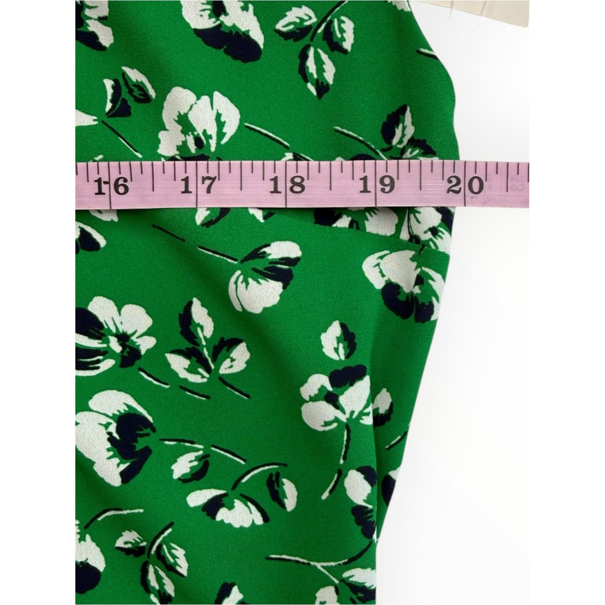 LRL NWT Green Floral Print Midi Dress Size 10