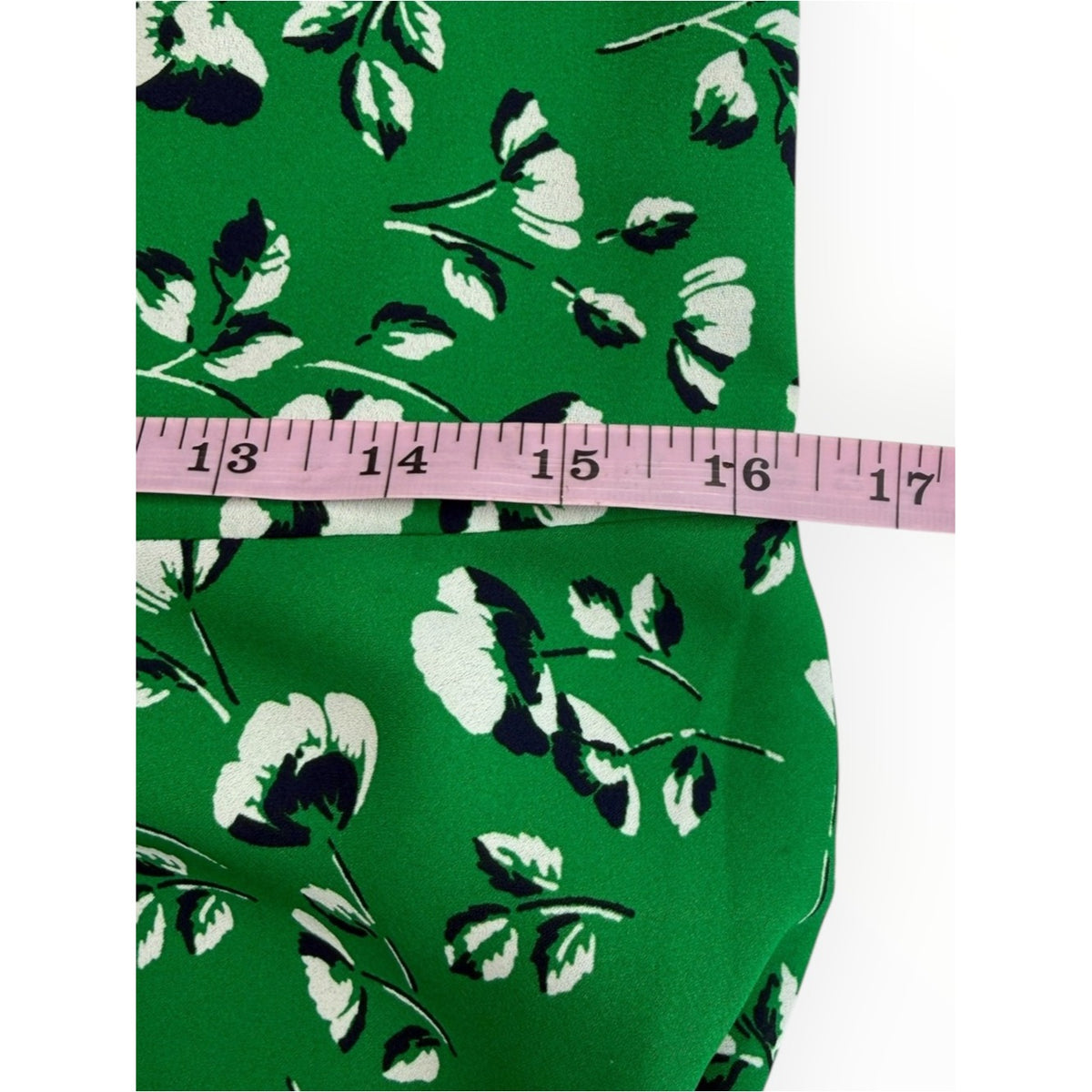 LRL NWT Green Floral Print Midi Dress Size 10