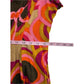 Uncle Frank 100% Cotton Bold Floral Midi Dress Size XS