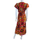 Uncle Frank 100% Cotton Bold Floral Midi Dress Size XS