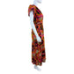 Uncle Frank 100% Cotton Bold Floral Midi Dress Size XS