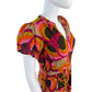 Uncle Frank 100% Cotton Bold Floral Midi Dress Size XS