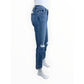 PAIGE Blue Distressed Amber Fit Jeans Size 27